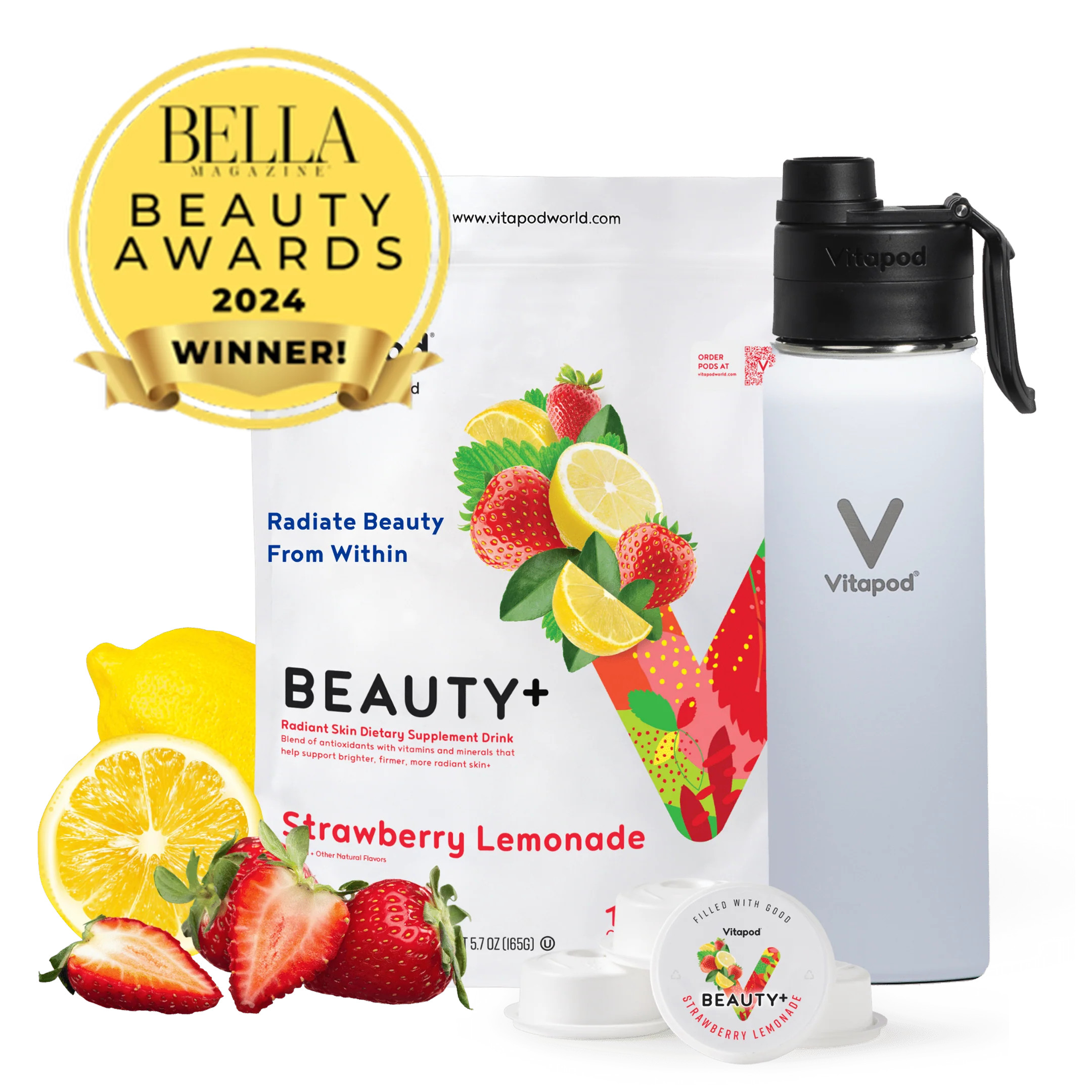 Vitapod Go Starter Bundle - BEAUTY+ Strawberry Lemonade | Vitapod