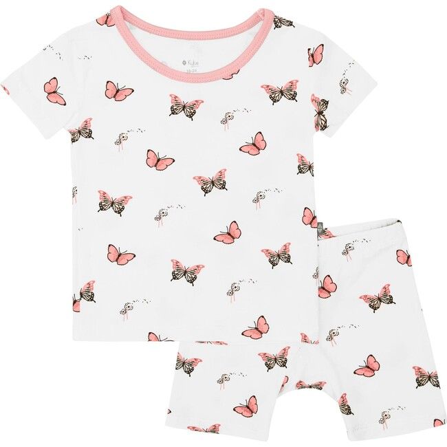 Kyte Baby | Sleeve Toddler Pajama, Butterfly (White, Size 8Y) | Maisonette | Maisonette