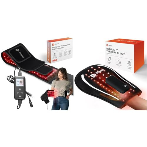 Lifepro Red Light Therapy Belt and Glove Bundle - Infrared Light Therapy for Muscle Pain Relief and Hand Stiffness | Amazon (US)