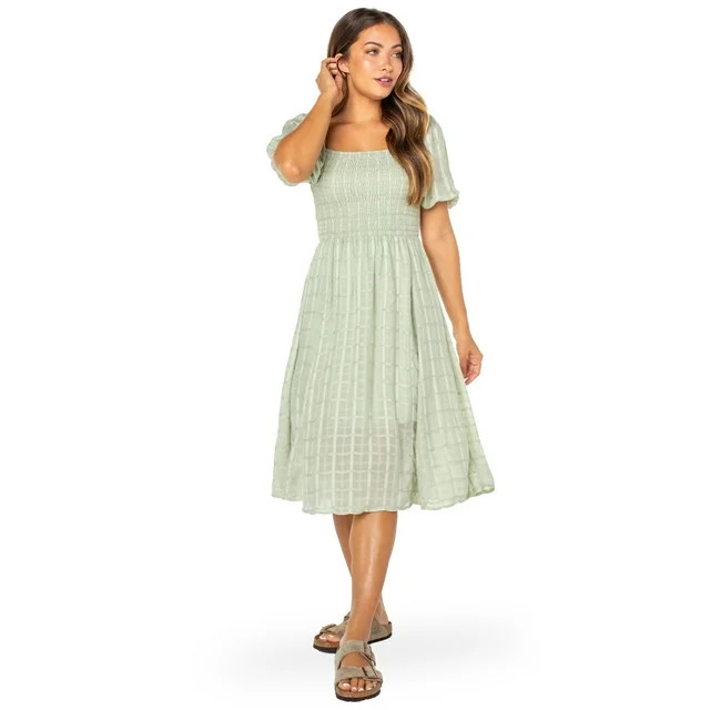 Celebrity Pink Women's Juniors Short Sleeve Woven Dress | Walmart (US)