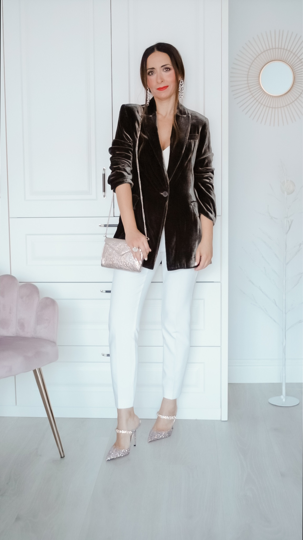 Christmas outfit 
Look de Navidad 
Xmas terciopelo smoking velvet Jimmy Choo   #LTKGift #LTKXmas

#LTKHoliday #LTKGiftGuide #LTKparties