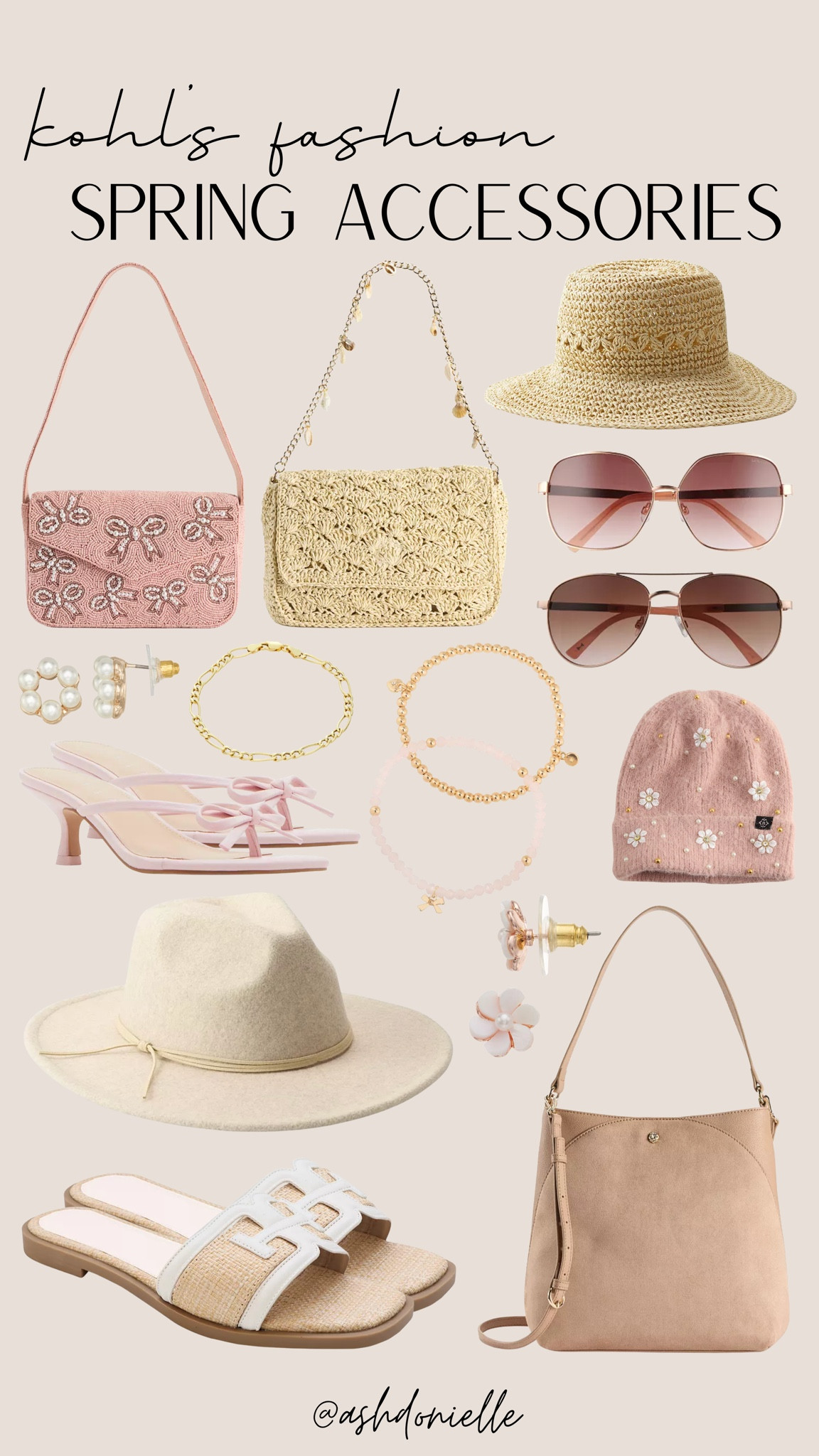 Kohl’s women’s spring accessories

oversized sunglasses for spring outfits
straw crossbody bags and totes
lightweight silk scarves
dainty layered gold jewelry
colorful claw clips and hair bows
neutral baseball caps
woven belts and waist accessories
pastel statement earrings
minimalist watches and bracelets
spring ready canvas sneakers

#LTKSeasonal #LTKootd #LTKSaleAlert