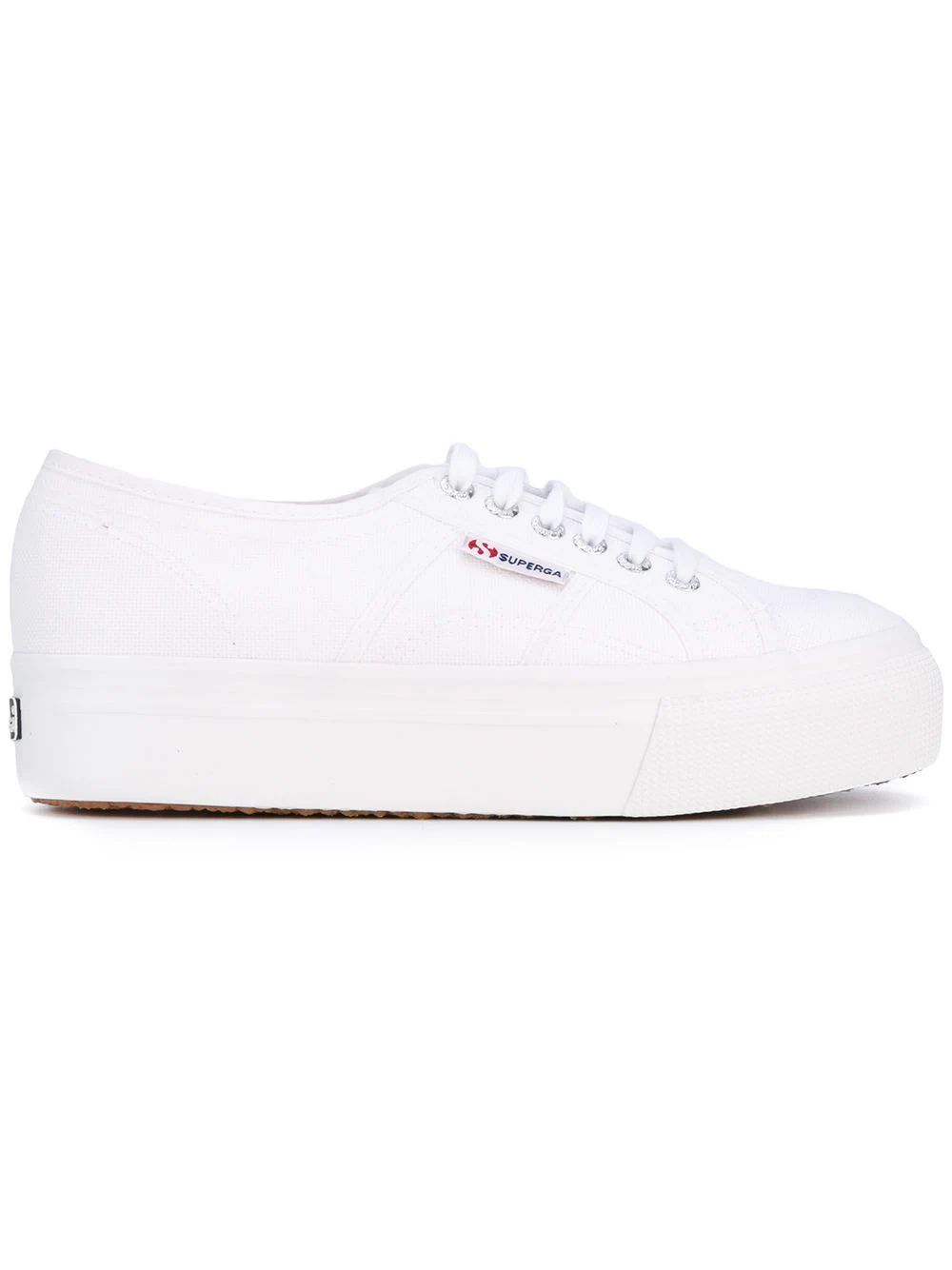 Superga platform lace-up sneakers - White | FarFetch US