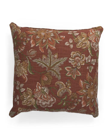 24x24 Jacobean Floral Oversized Feather Filled Pillow | TJ Maxx