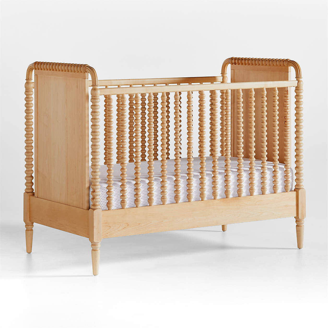 Jenny Lind White Wood Convertible Spindle Baby Crib + Reviews | Crate & Kids | Crate & Barrel