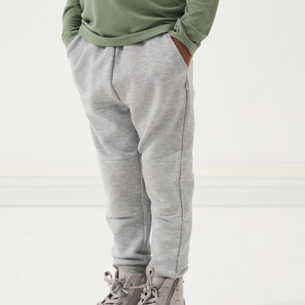 Heather Gray Jogger | Little Sleepies