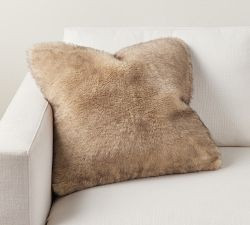 Faux Fur Mink Pillow | Pottery Barn (US)