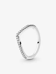 Sparkling Wishbone Ring | Pandora US