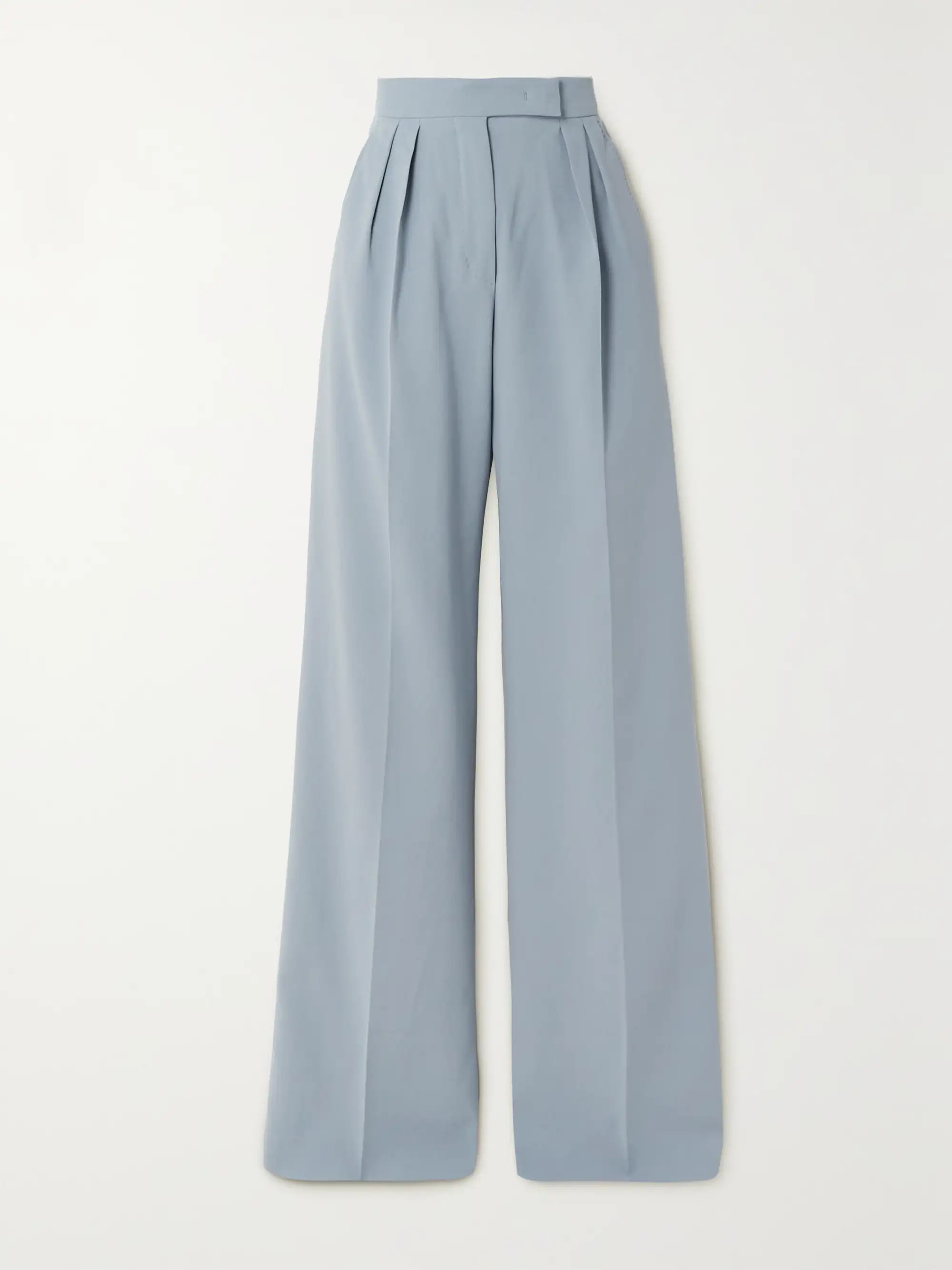 Mimma pleated cotton-crepe wide-leg pants | NET-A-PORTER (US)