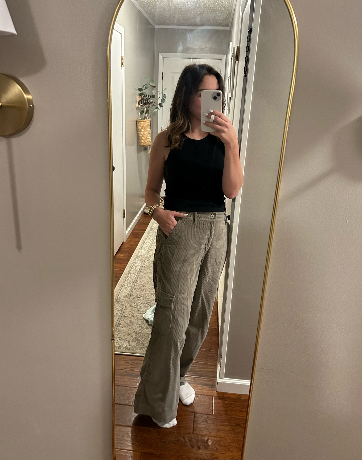 American Eagle olive corduroy cargo pants for women 🤩 

#LTKstyletip #LTKfindsunder50 #LTKfindsunder100