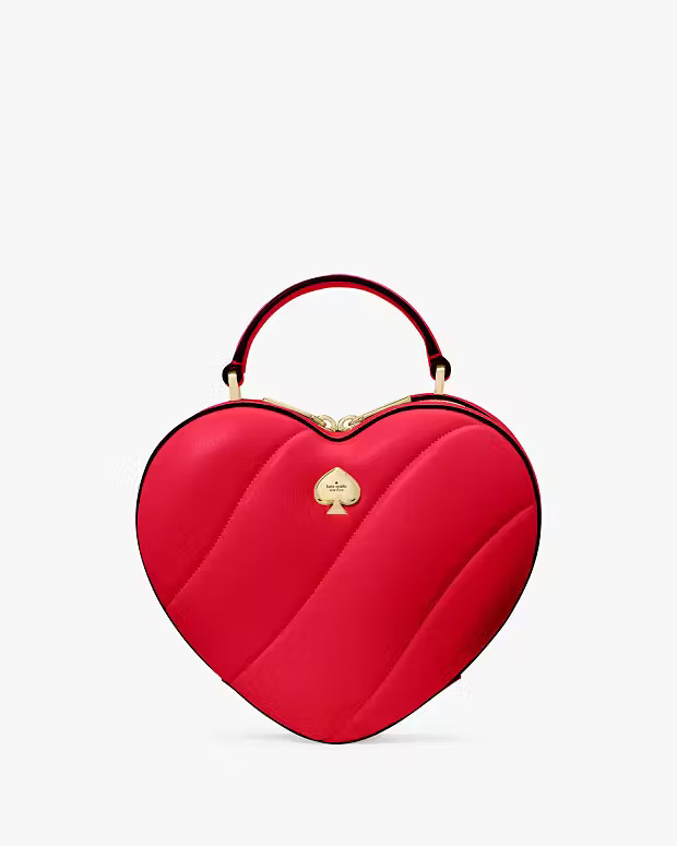 Love Shack Quilted 3D Heart Crossbody | Kate Spade Outlet