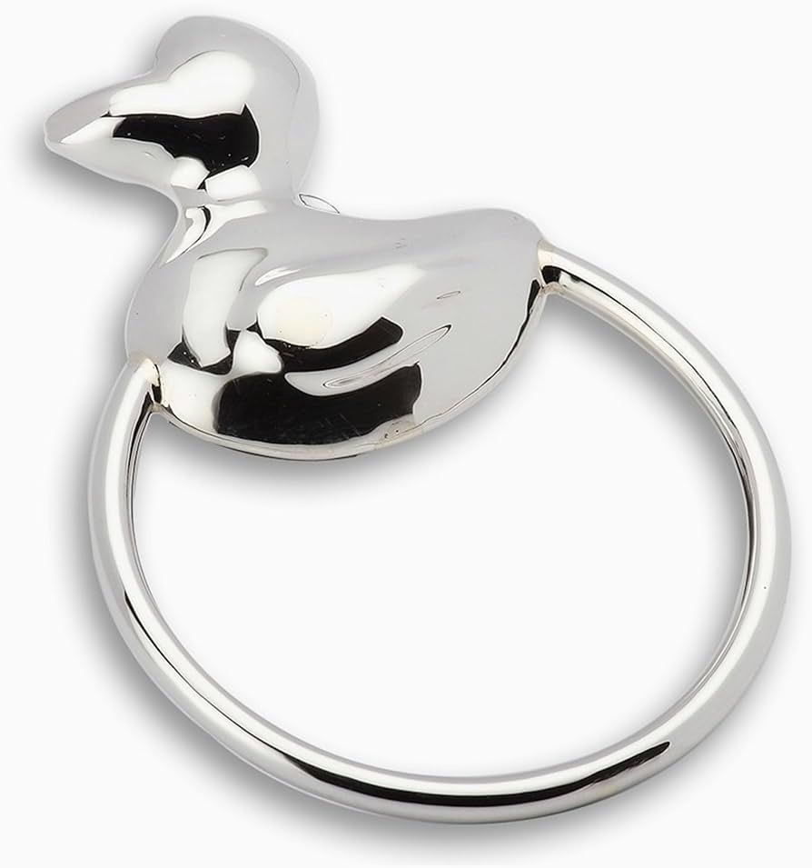 925 Sterling Silver Duck Ring Rattle - Newborn Baby Boy and Baby Girl Gift - Non-tarnishing and D... | Amazon (US)
