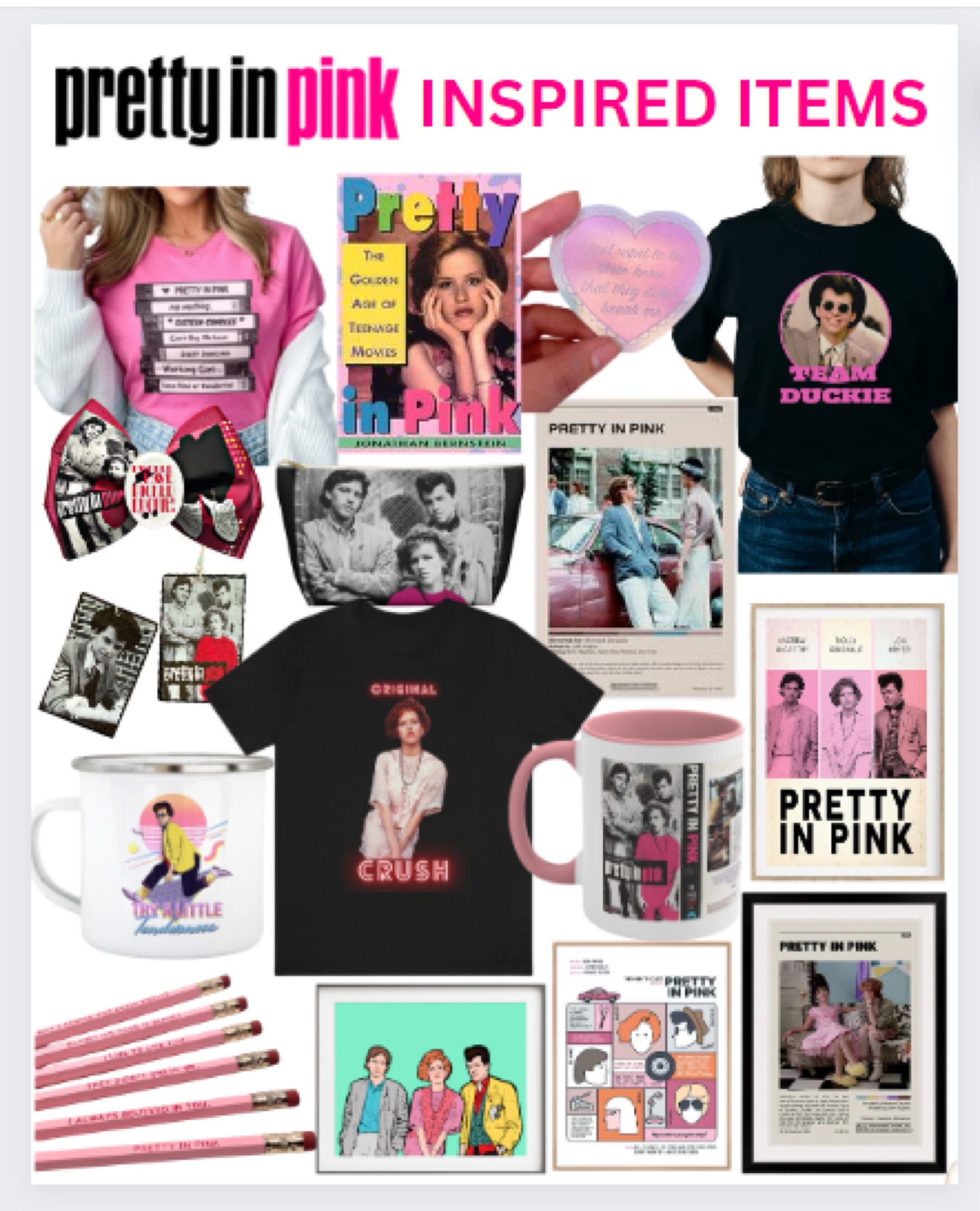 Pretty In Pink items
#prettyinpink #nostalgia #nostalgic #millennial #millennials #80s #80smovies #80sstyle