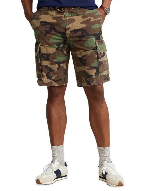 Polo Ralph Lauren Big & Tall Camo Gellar Cargo Shorts in Surplus Camo at Nordstrom, Size 40 | Nordstrom