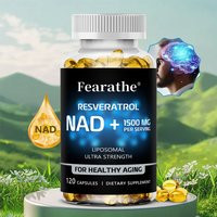 NAD+ Boost-with Resveratrol,Enhances Cellular Vitality,Promotes Cell Repair,Anti-Aging,Boosts Energy and Focus,120 Capsules | AliExpress (US)