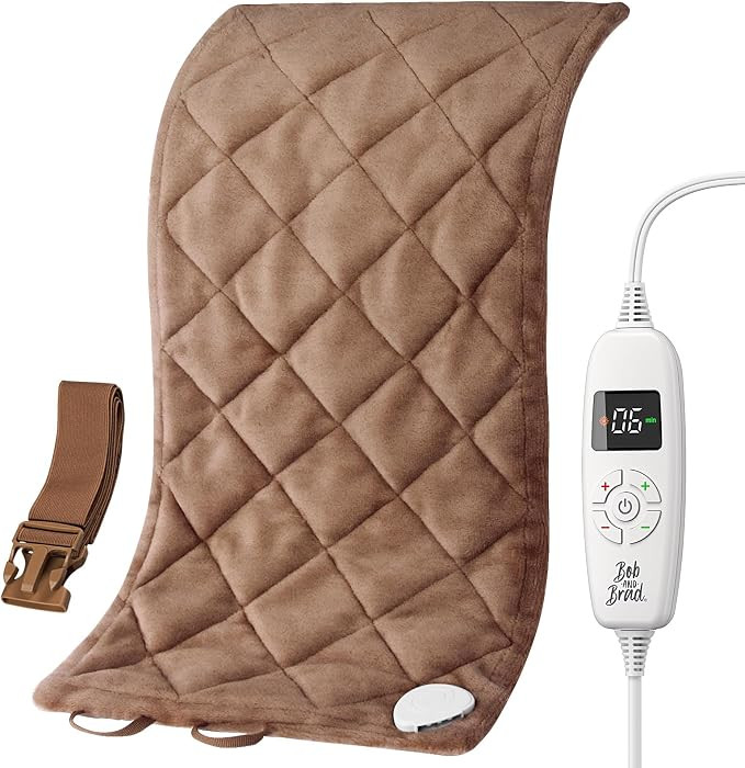 BOB AND BRAD Weighted Heating Pad with Far Infrared Therapy for Back Pain & Cramps Relief, Adjust... | Amazon (US)