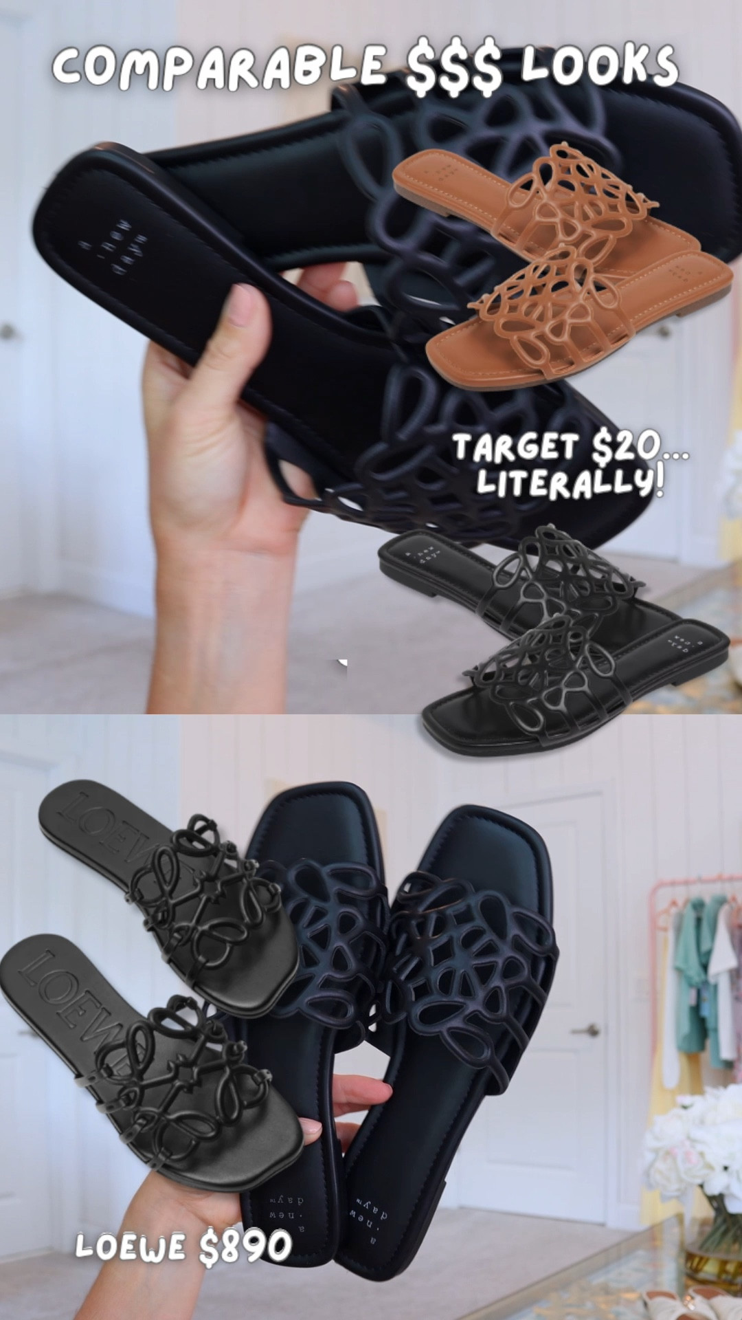 THE designer sandal dupe of the summer! 😱 Only $20 and so comfy. Loewe vibes for a fraction of the price! #LTKFindsUnder50 #TargetStyle 

#LTKootd #LTKstorytime #LTKSeasonal