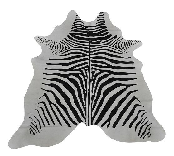 Zebra Pattern Hide Rug | Pottery Barn (US)