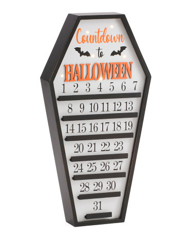 Led Halloween Countdown Coffin | TJ Maxx
