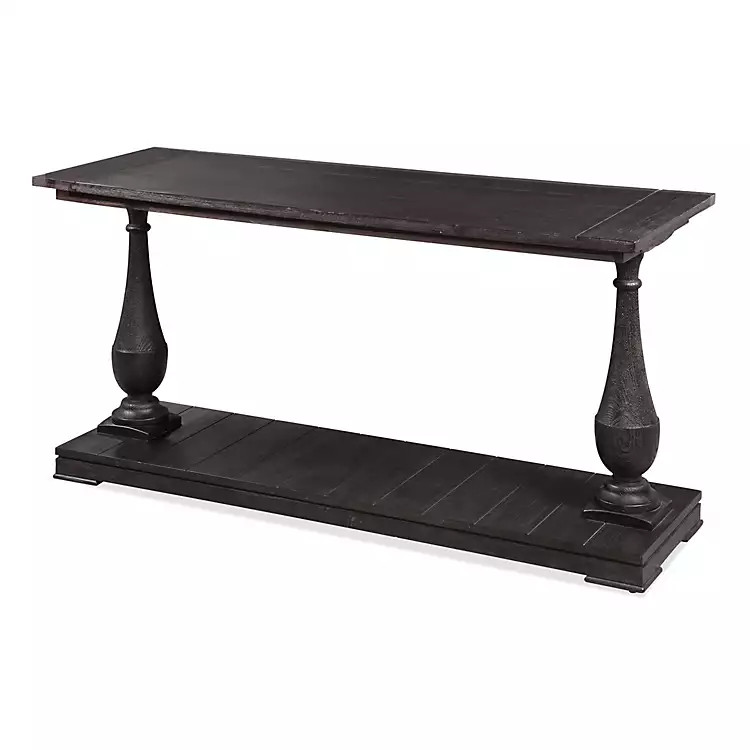 Black Column Legs Console Table | Kirkland's Home