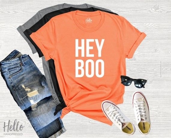 Hey Boo Shirt Halloween Shirt Ghost Shirt Fall Shirt Funny - Etsy | Etsy (US)