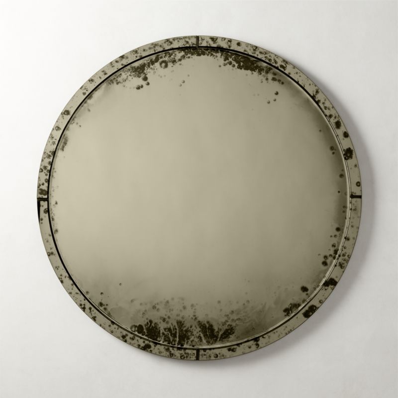 Weston Rectangular Modern Bronze Antiqued Mirror 36"x48" | CB2 | CB2