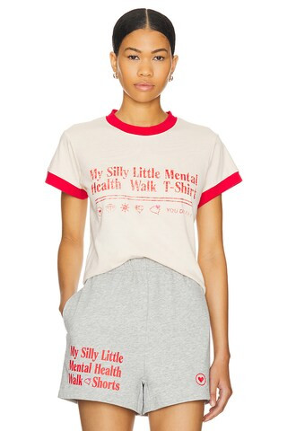 The Mayfair Group Mental Health Walk Tee in Cream & Tan from Revolve.com | Revolve Clothing (Global)