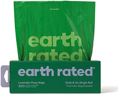 Earth Rated Dog Poop Bags, Thick Grab and Go Single Roll, Ideal for Backyard Pickups, Lavender Sc... | Amazon (US)