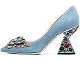 YDN Women Butterfly Pumps Colorful Crystal High Heels Studded Slip On Closed Pointed Toe Dress Sh... | Amazon (US)