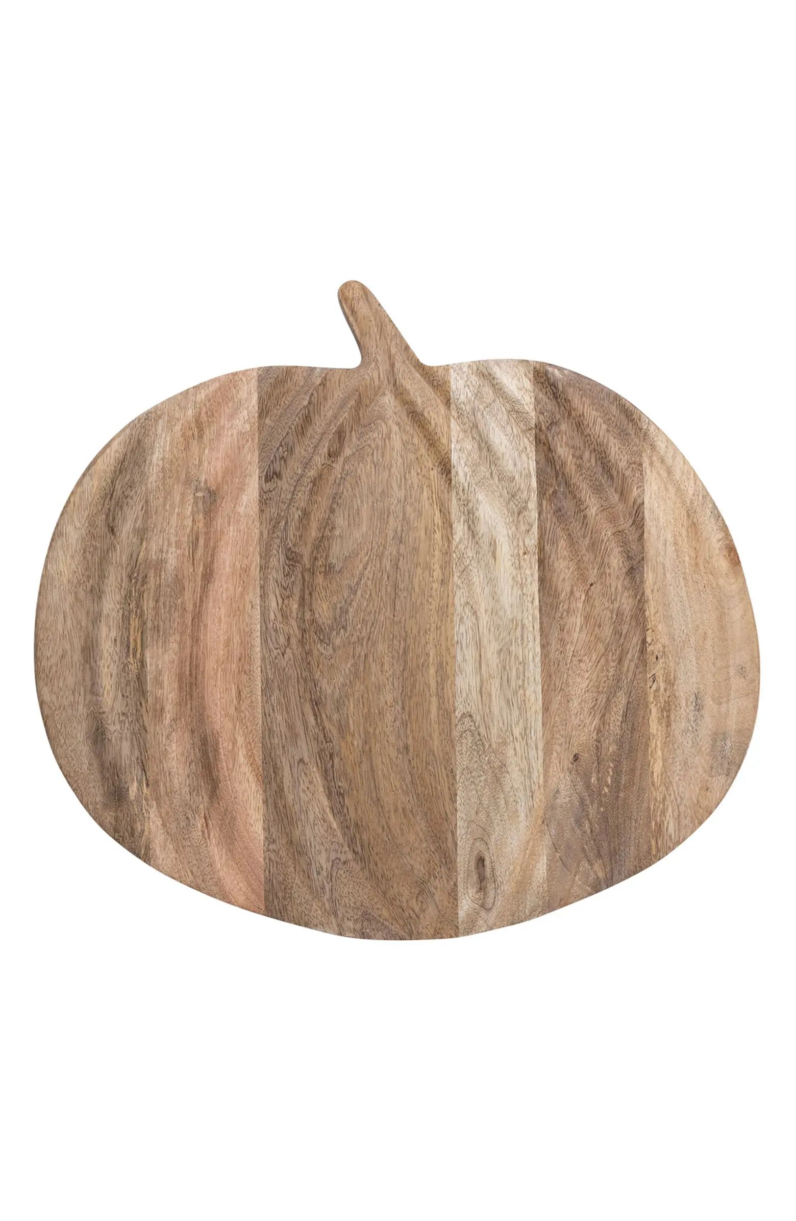Creative Co-Op Pumpkin Mango Wood Cutting Board | Nordstrom | Nordstrom