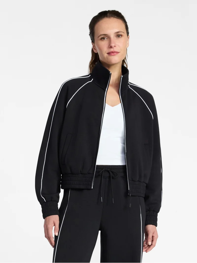 Avia Women's ScubaKnit Track Jacket, Sizes XS-XXXL | Walmart (US)
