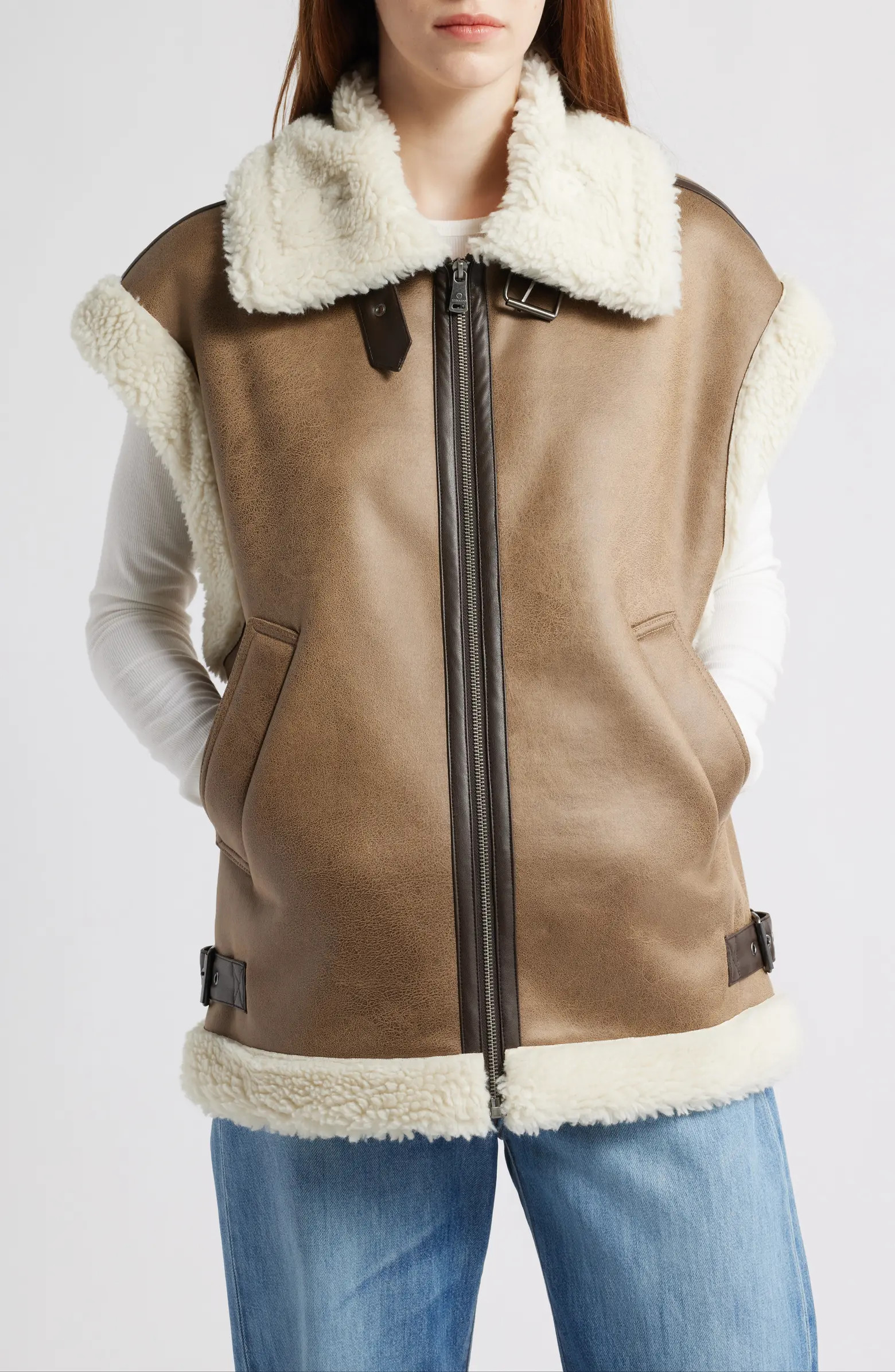 Bernardo Faux Shearling Vest | Nordstrom | Nordstrom