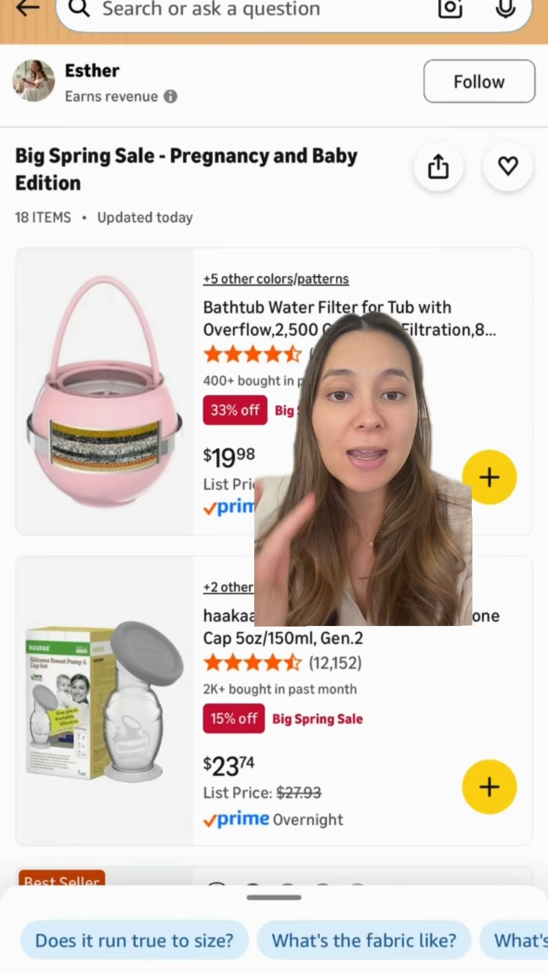 Amazon Big Spring Sale pregnancy and baby registry edition 

#LTKmomlife #LTKBaby #LTKSaleAlert