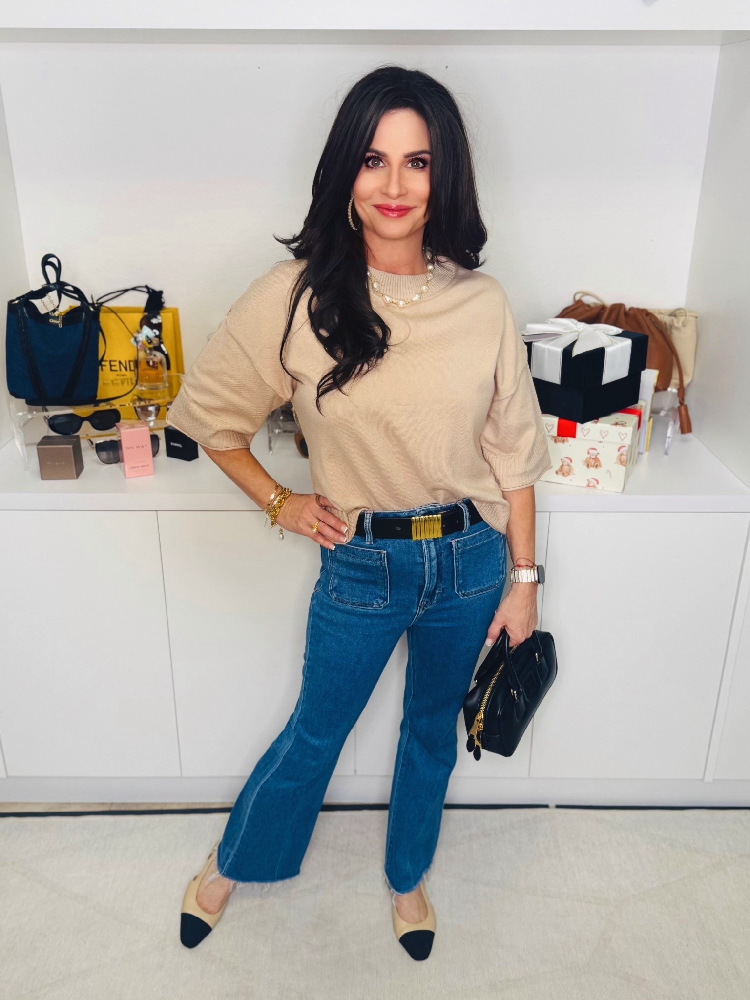 Such a great top. So comfortable. Top sm , jeans 25 #knittop #casualattire #denimlook 

#LTKgrwm #LTKootd #LTKOver40