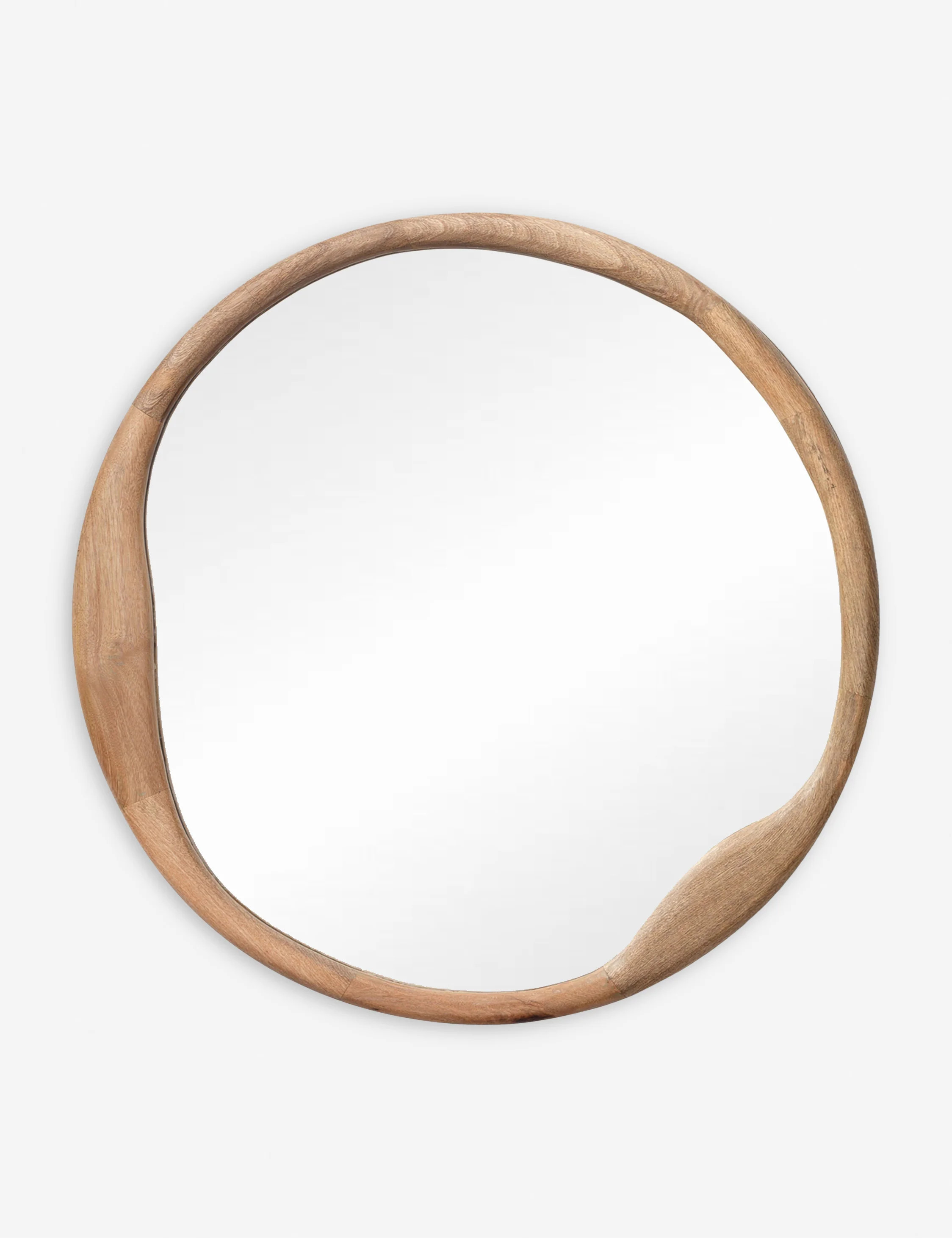 Doreen Round Mirror, Natural | Lulu and Georgia 