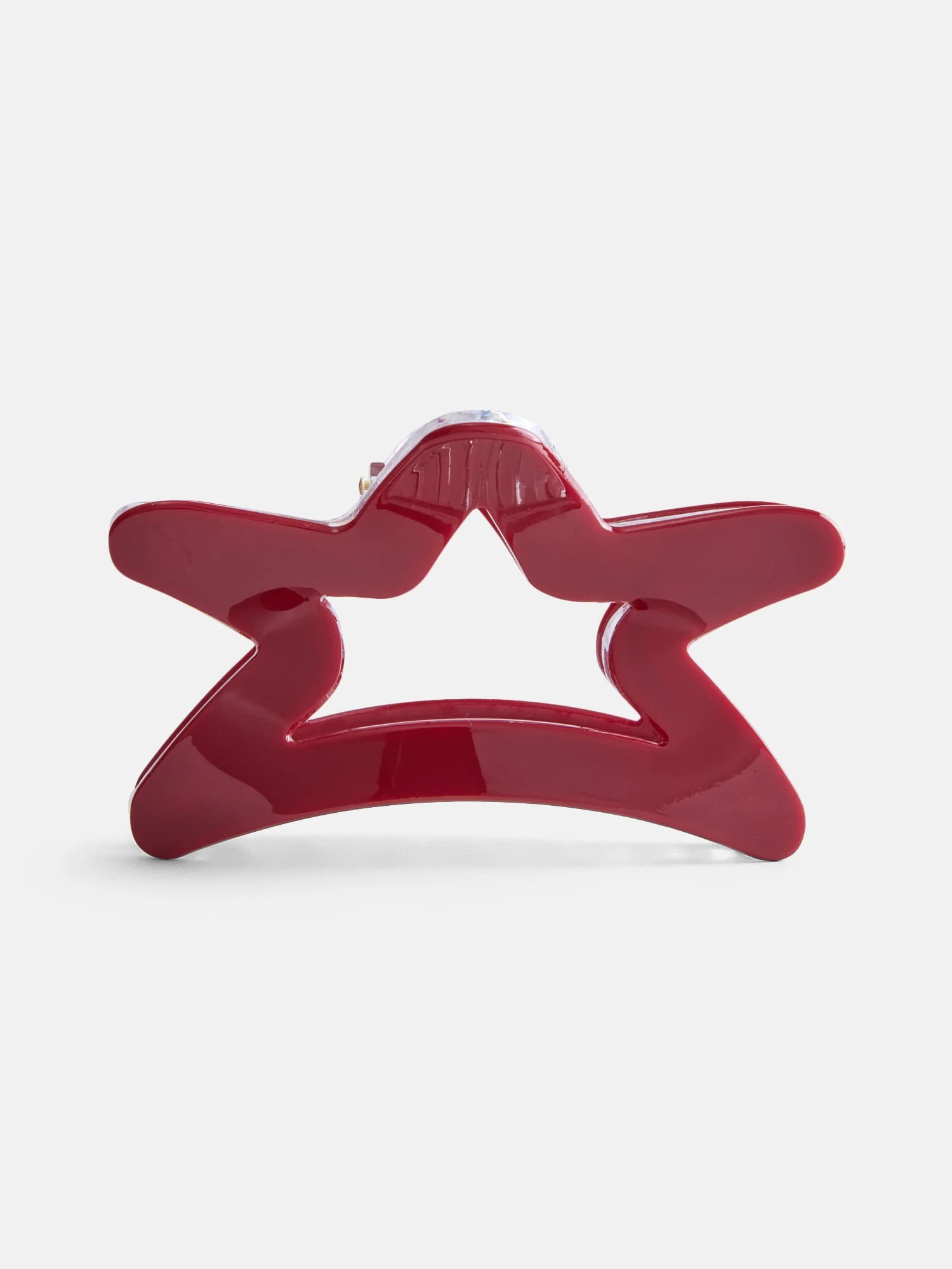 No Boundaries Star Hair Claw Clip, Red, One Size | Walmart (US)
