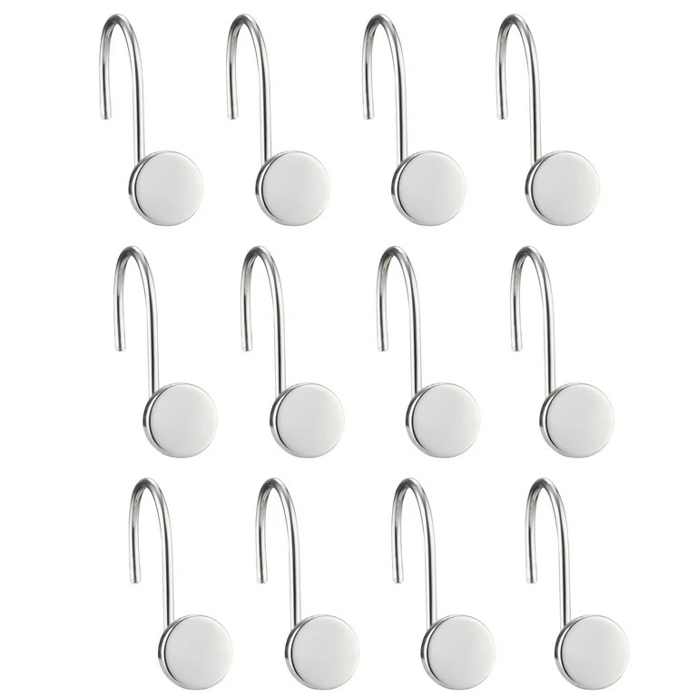 My Texas House 12-Piece Silver Stainless Steel Decorative Shower Hooks | Walmart (US)
