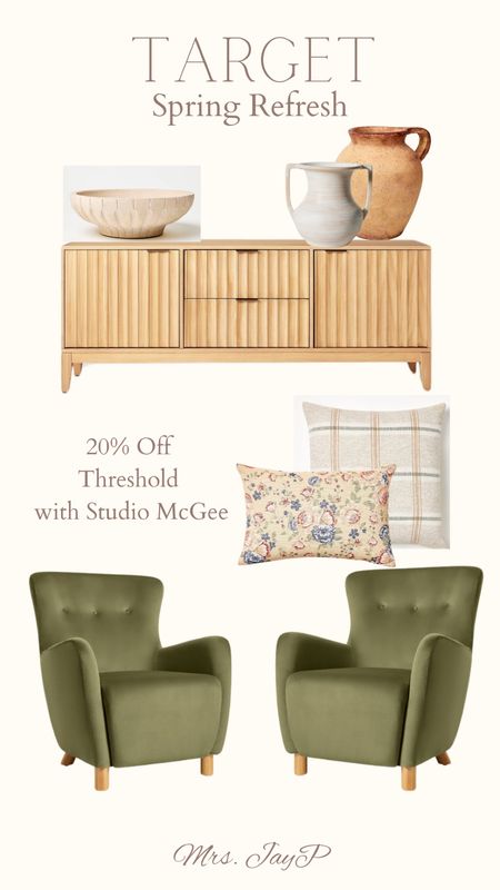 Target Threshold with Studio McGee Sale. 20% OFF online only!

Spring refresh. Spring sale. Organic colors. Tv stand. Pottery. Elegant chairs. 

#LTKhome #LTKsalealert #LTKSeasonal