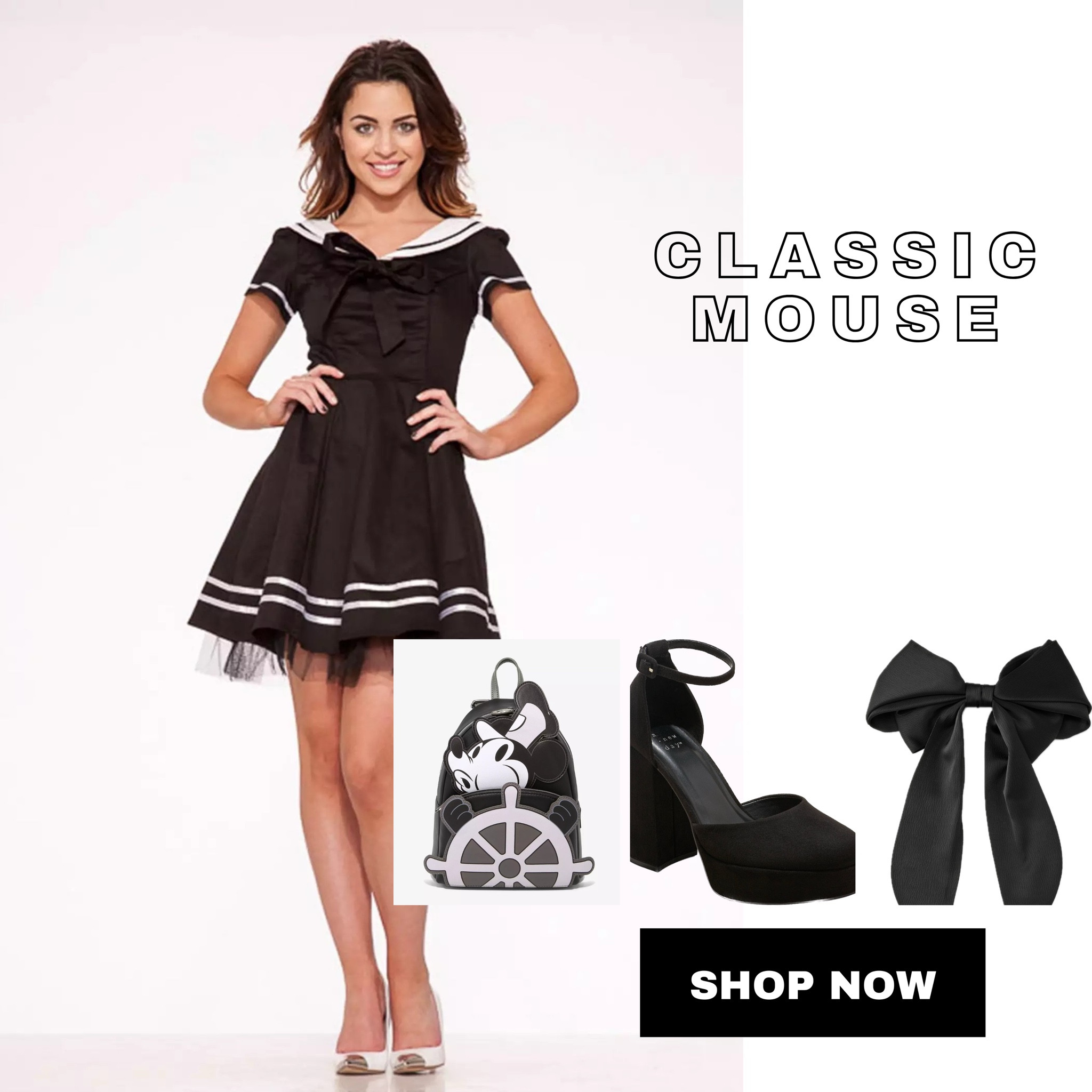 Sailing into vintage-inspired elegance ⚓️🖤 This black and white sailor dress is giving timeless charm, paired perfectly with a Steamboat Willie Loungefly bag for that retro Disney twist. Add black heels and a sleek bow for the ultimate nostalgic vibe. Shop the full look now on @shop.ltk: https://liketk.it/4jr12 🖤✨ #VintageStyle #RetroFashion #LTKFinds

#LTKFindsUnder100 #LTKFindsUnder50 #LTKStyleTip