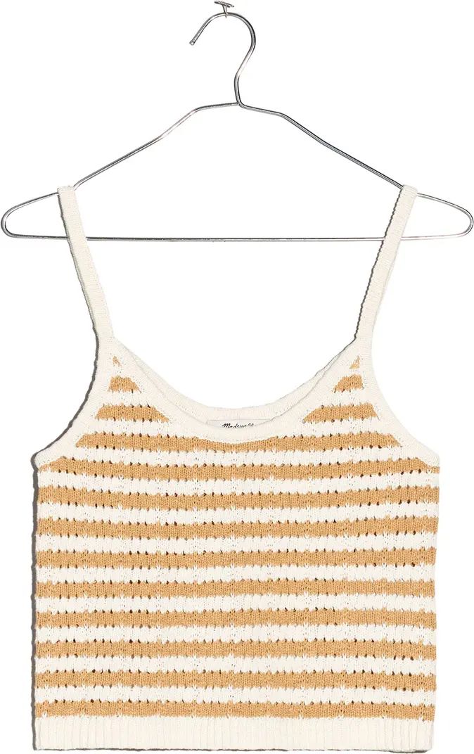 Stripe Open Stitch Sweater Camisole | Nordstrom