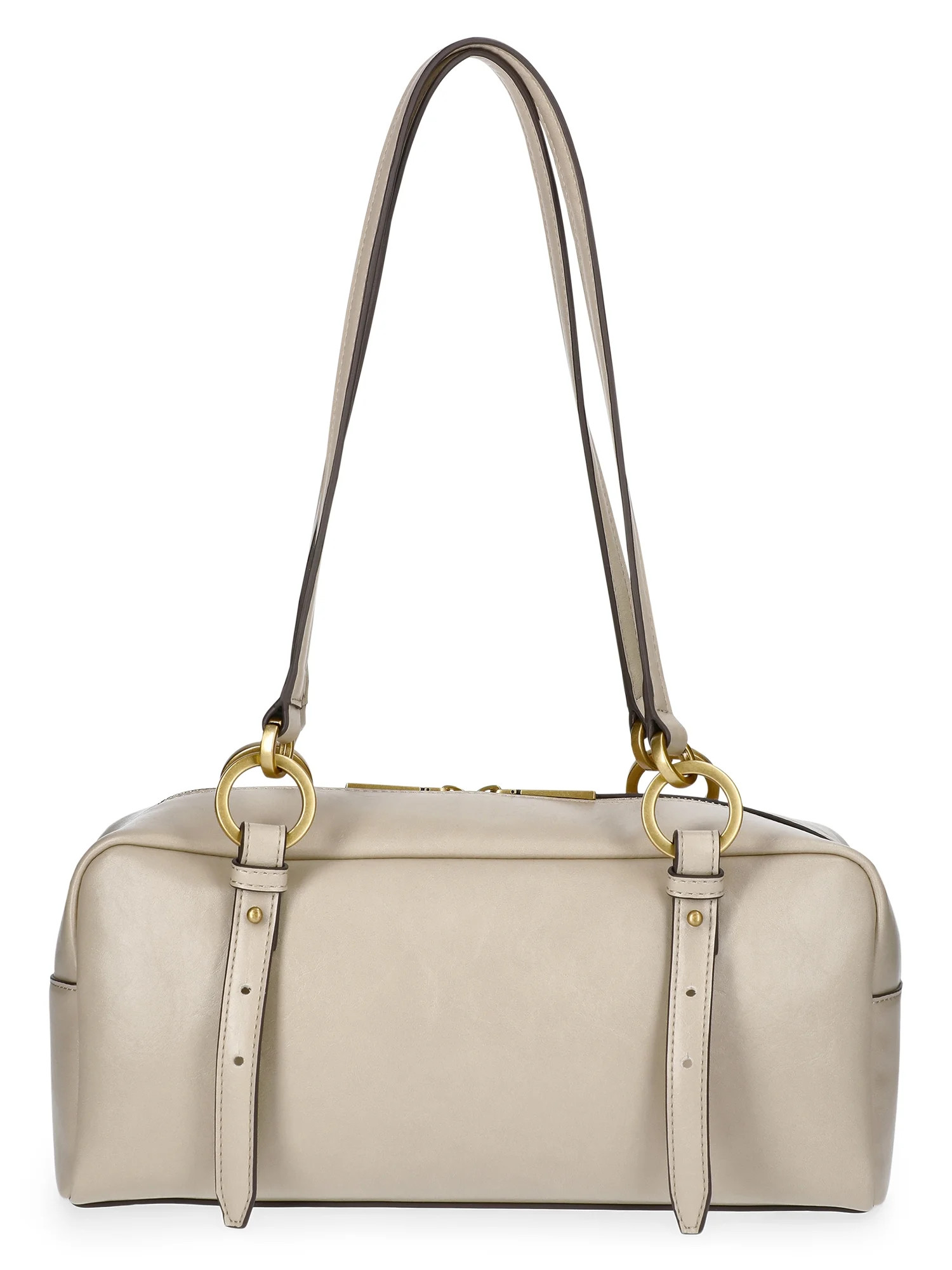 Scoop Women's Faux Leather Top Handle Shoulder Bag, Almond Biscuit | Walmart (US)