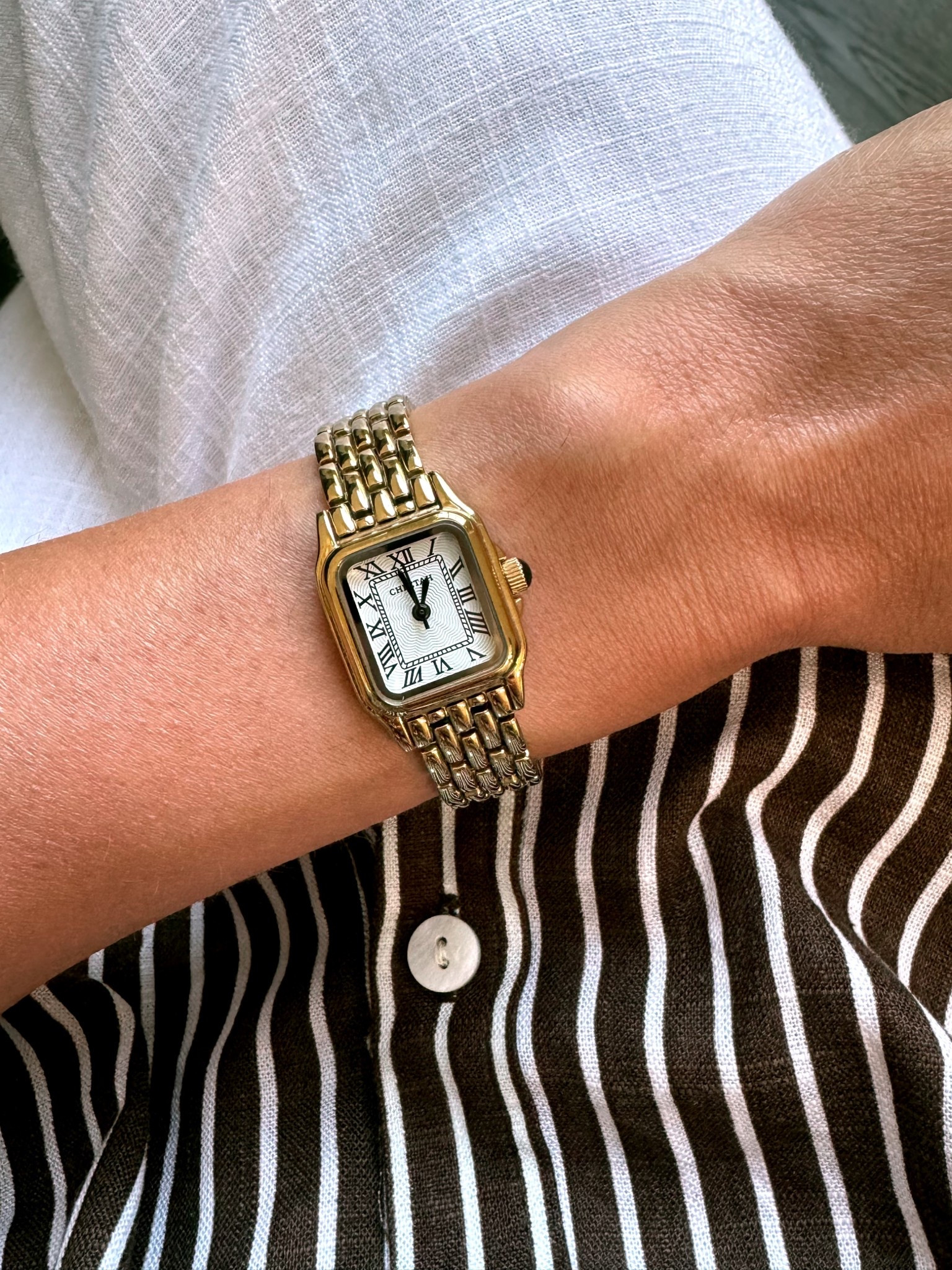 Cartier vibes, Amazon price ✨ 

I bought this watch off Amazon before our trip to Paris so I could leave my designer one at home — and now I reach for it every day. The best part is, I get MORE compliments on it than I do on my real one! Proof you don’t need to spend $$$$ to look luxe 🤭🙌🏼

#LTKStyleTip #LTKFindsUnder50 #LTKTravel