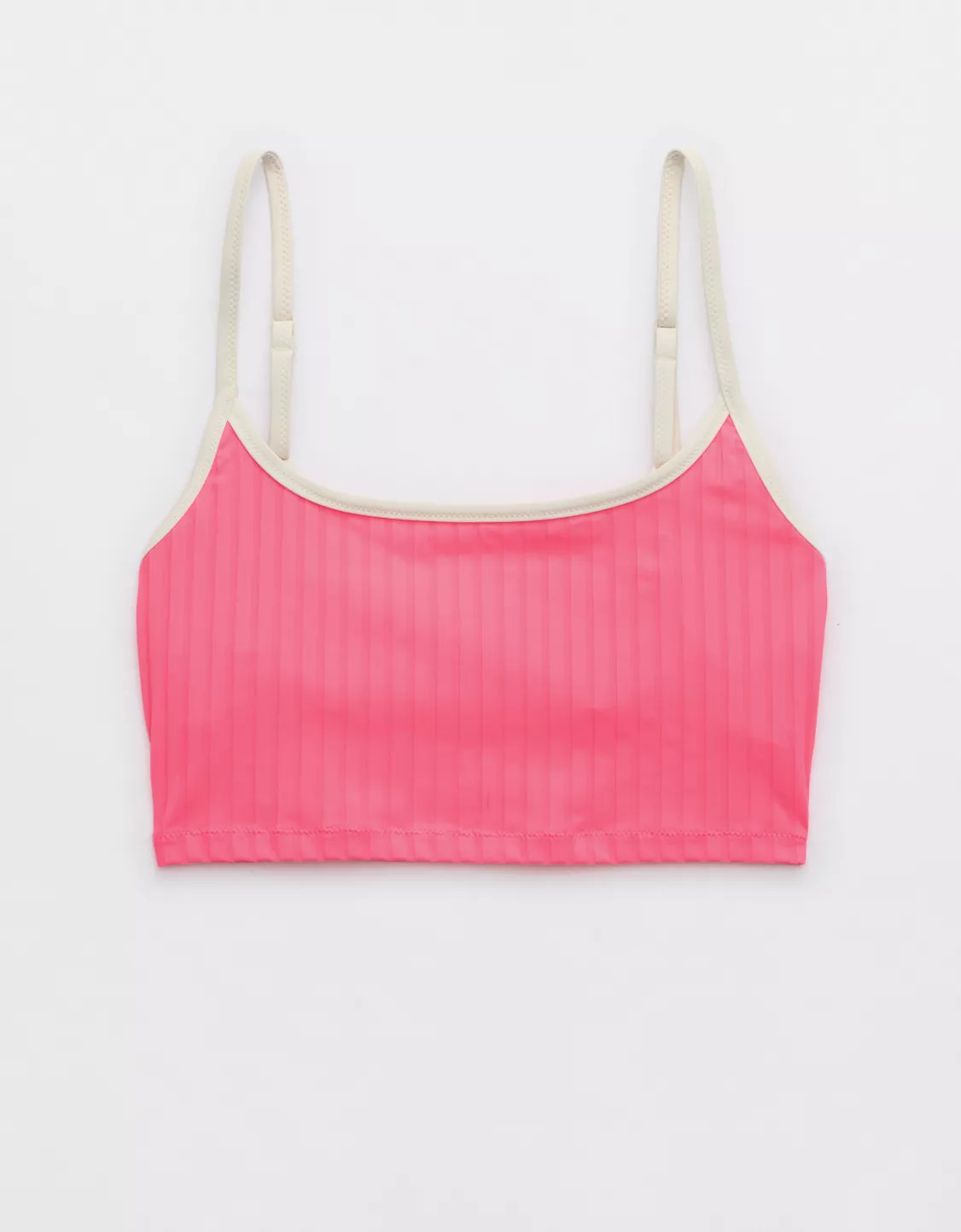 Aerie Wide Rib Scoop Longline Bikini Top | Aerie