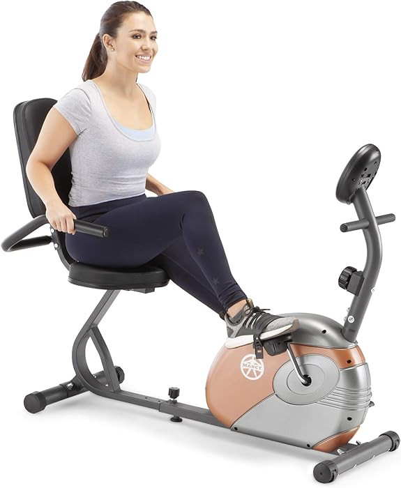 Marcy Home Fitness Personal Exercise Bike with Adjustable Magnetic Resistance for Cardio Workout ... | Amazon (US)