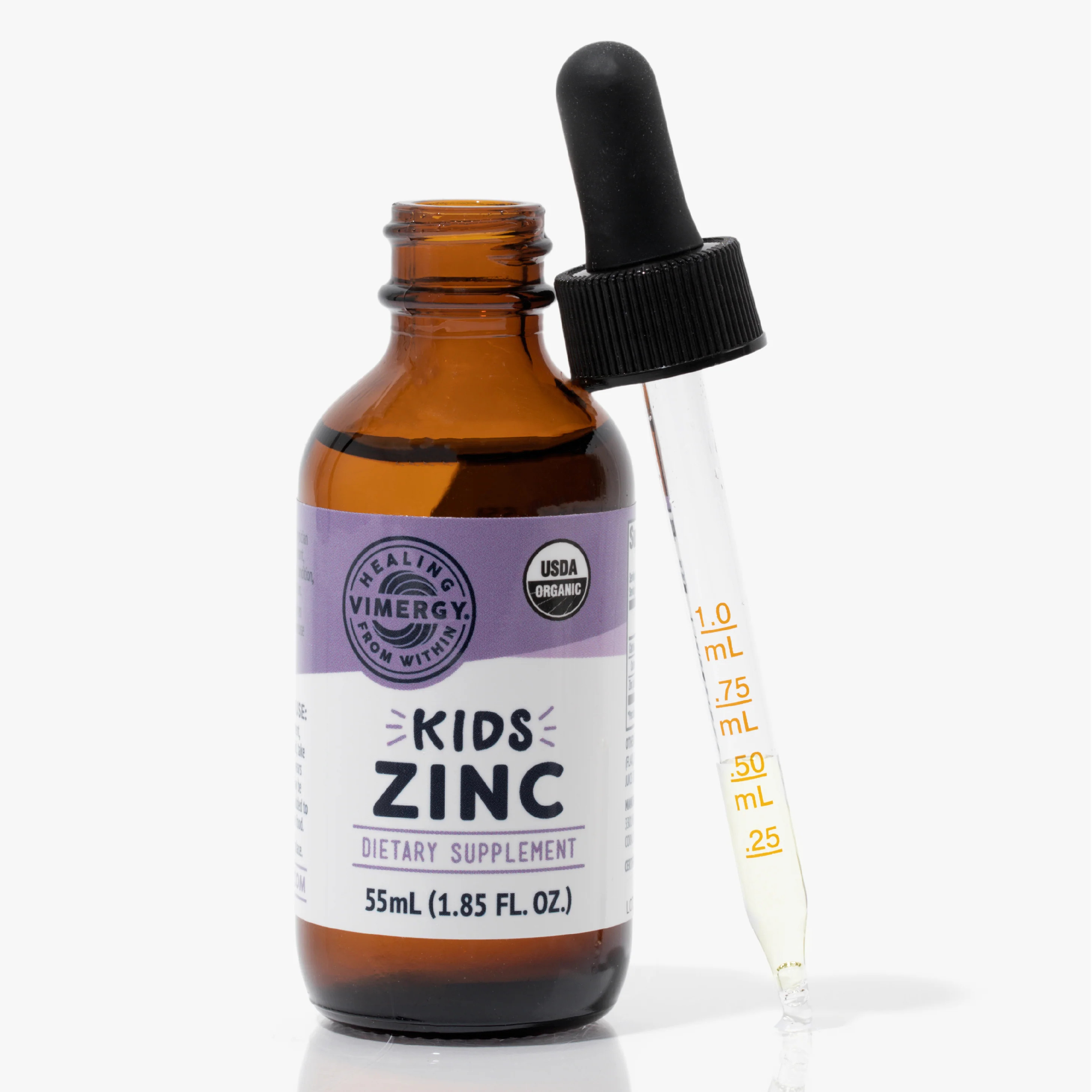Kids Liquid Organic Zinc Sulfate Supplements | Zinc Vitamins | Vimergy