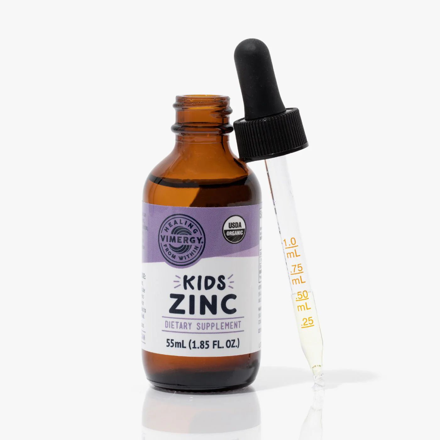 Kids Liquid Organic Zinc Sulfate Supplements | Zinc Vitamins | Vimergy