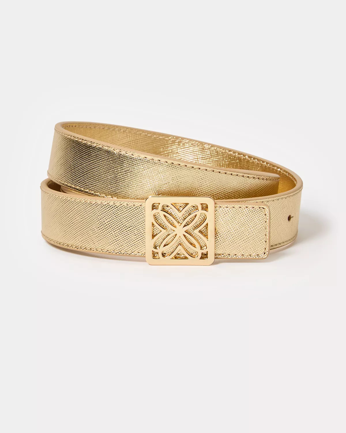 Skinny Leather Logo Belt | Lilly Pulitzer