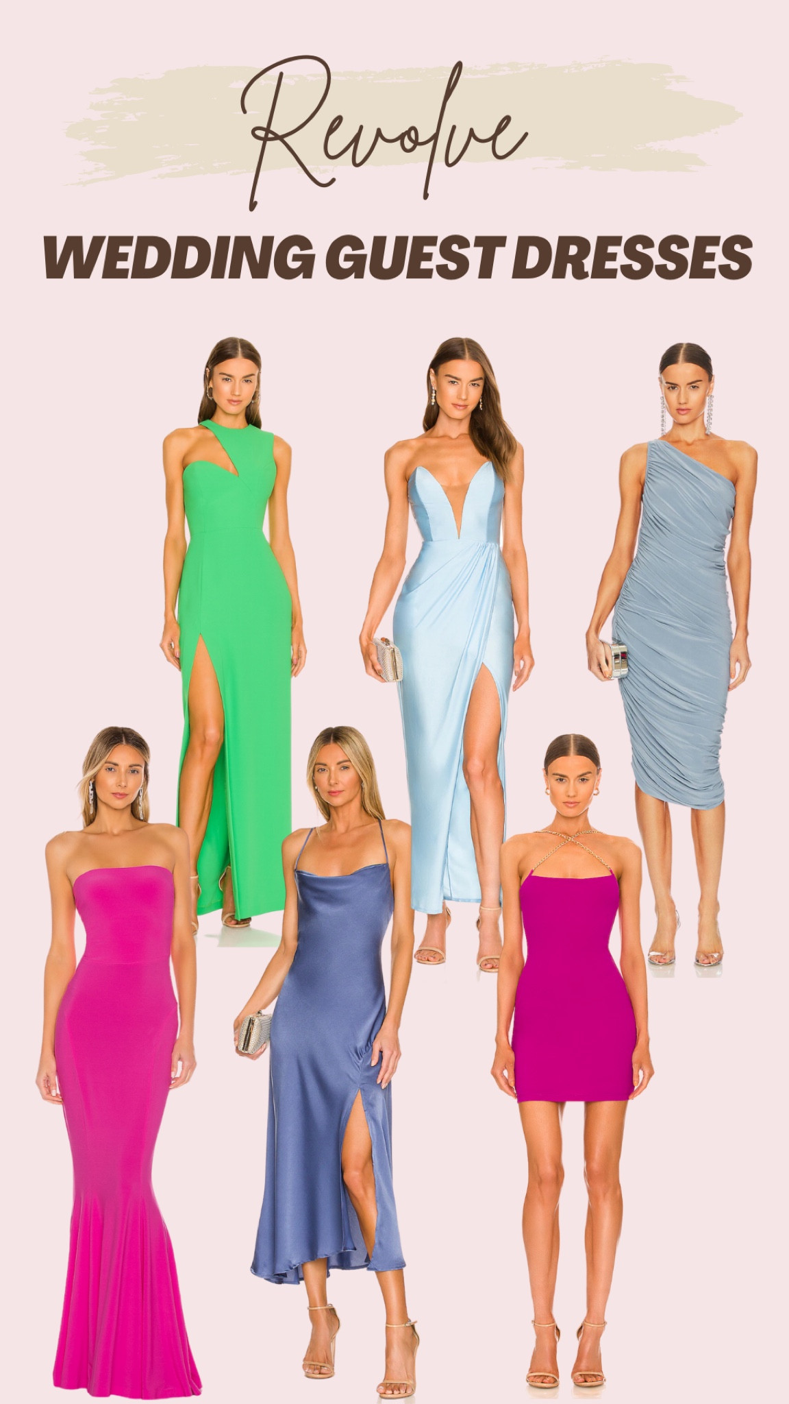 Revolve wedding guest dresses, long gown, wedding outfit, maxi dress, party dress, fitted dress, green dress, blue dress, pink dress, prom dress, shower dress

#LTKwedding #LTKstyletip #LTKFind