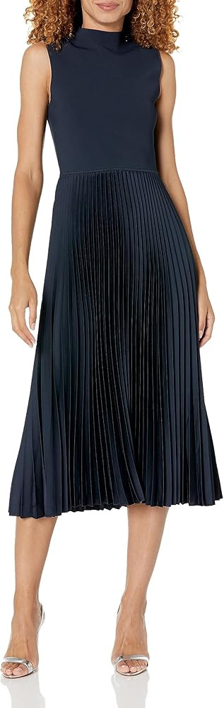Theory Women's Pleated Combo Dress | Amazon (US)