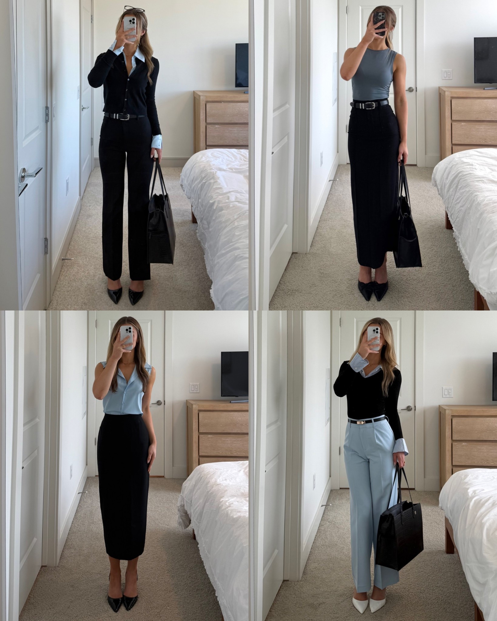 Blue + Black office outfit styling inspo 🩵🖤

#LTKWorkwear